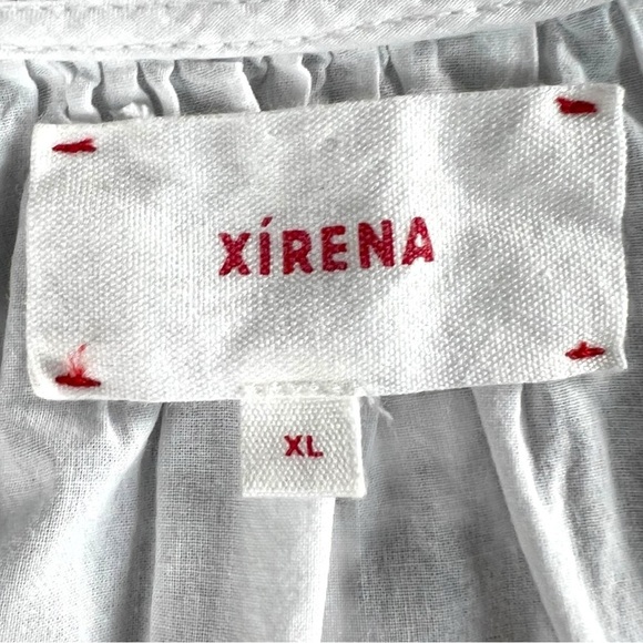 Xirena Jules Women’s Woven Cotton 3/4 Sleeve Top In White Size XL - Picture 5 of 10